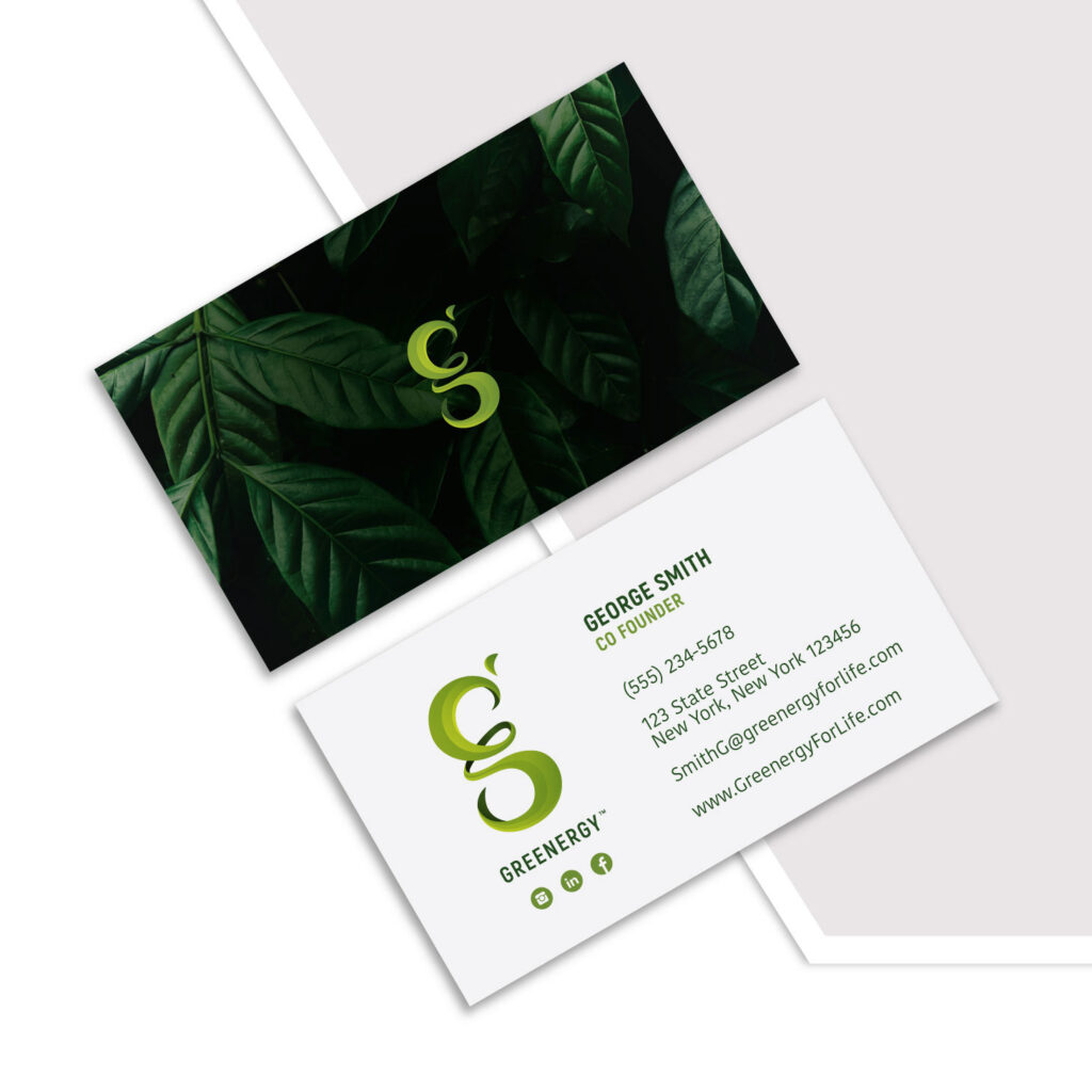 Greenergy business cards