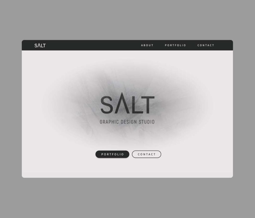 Salt Designs home hero mockup