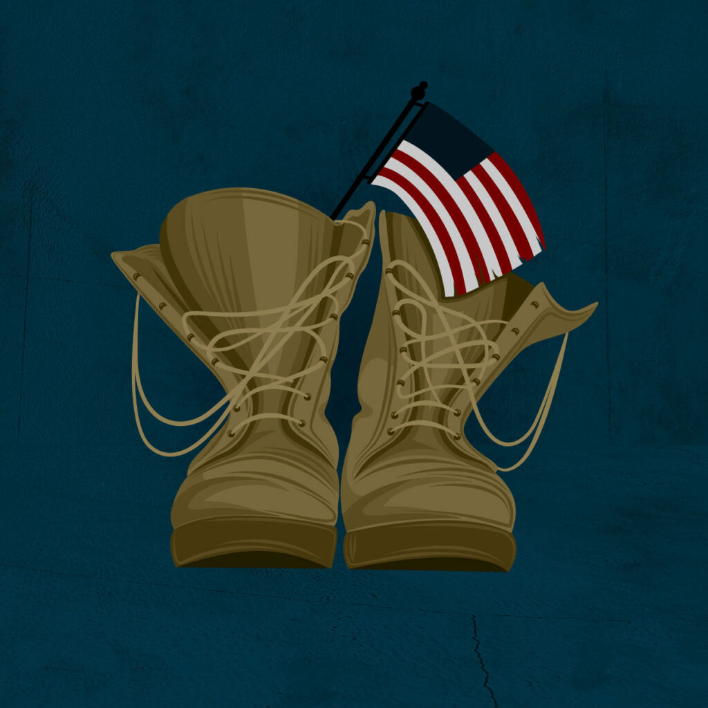 army boot illustration