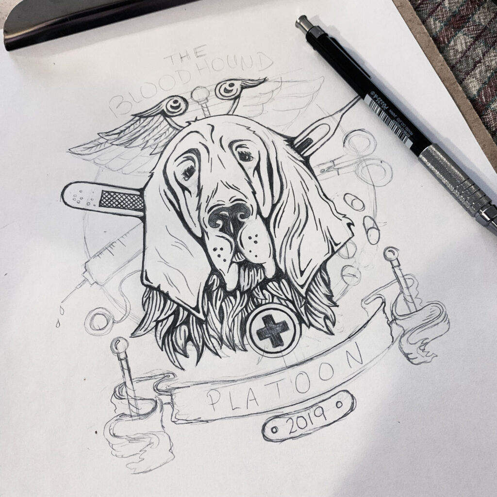 The Bloodhound Platoon sketch