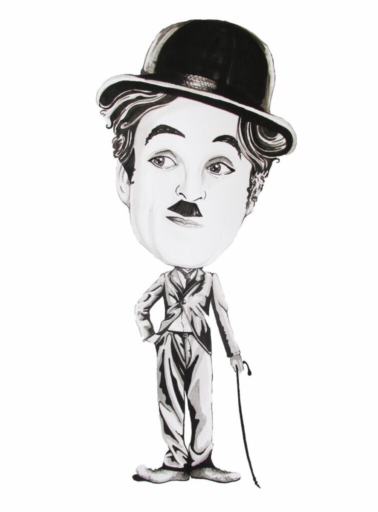 Charlie Chaplin caricature