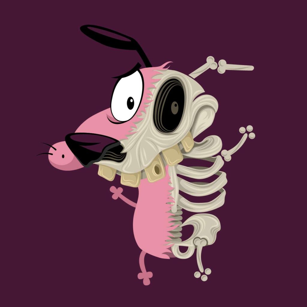 Courage the Cowardly dog fan illustration