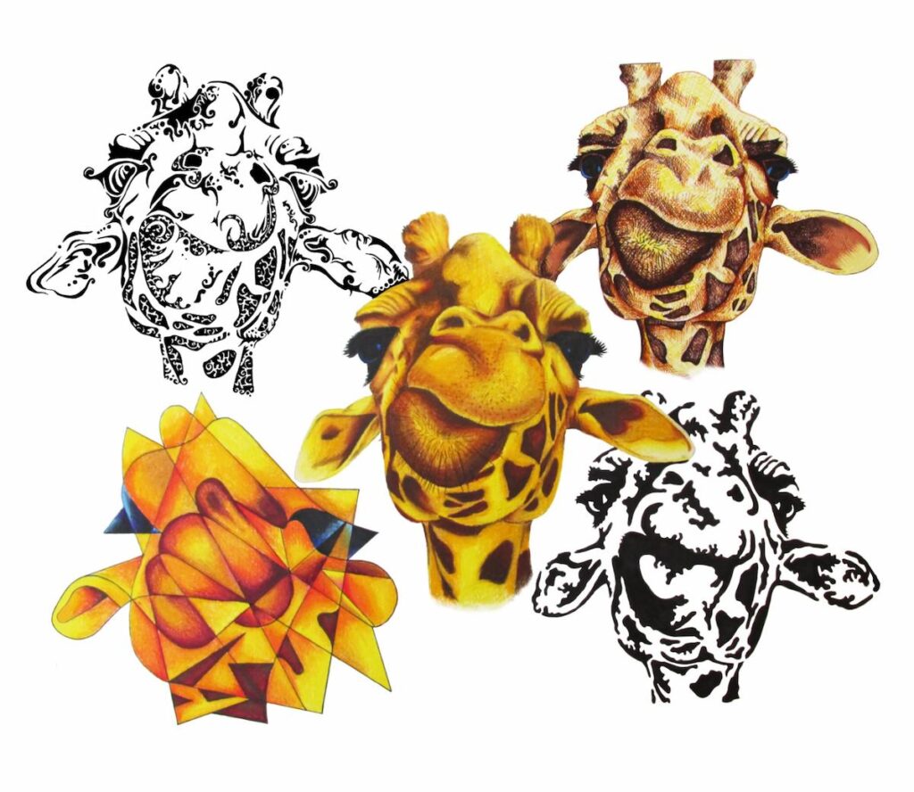 girrafle 5 piece stylization