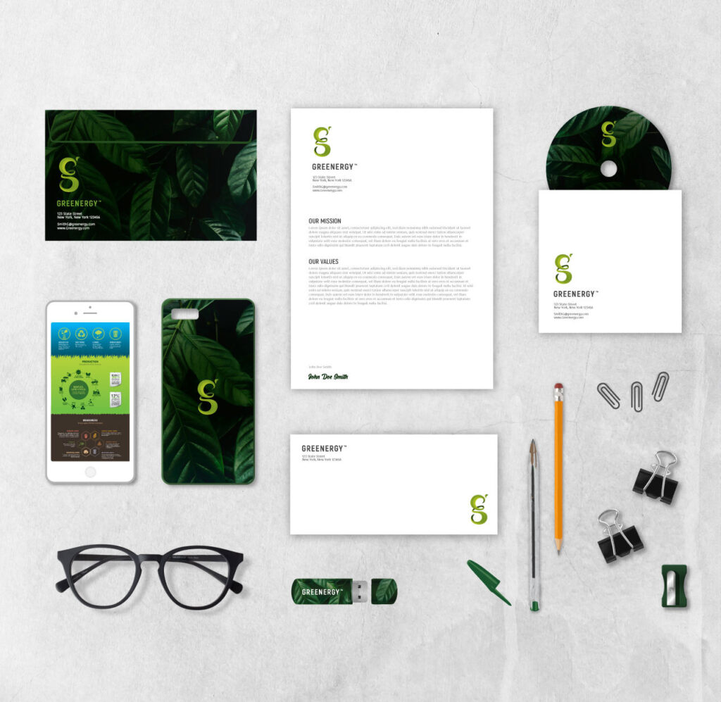 Greenergy stationery