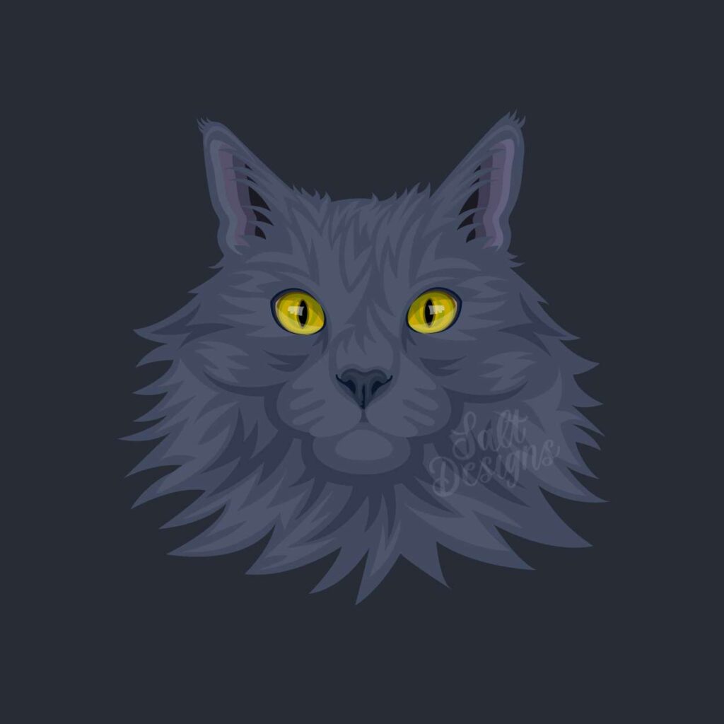 tuna the cat illustration
